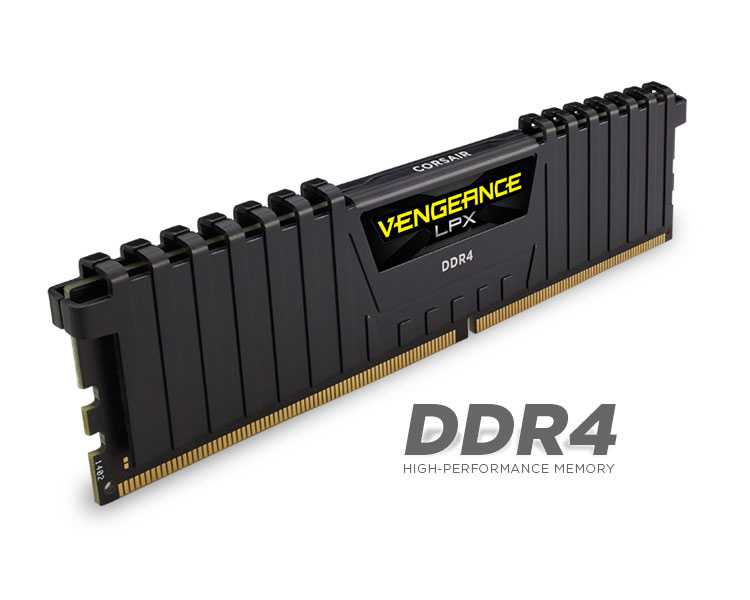 CORSAIR DDR4 16 GB 2X8KIT 2400 VENGEANCE LPX BLACK
